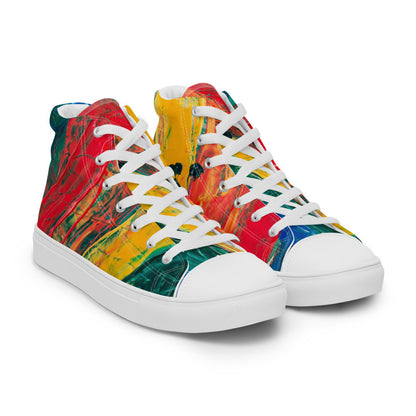 Gianneli Colours Handmade Men’s High Top Canvas Shoes