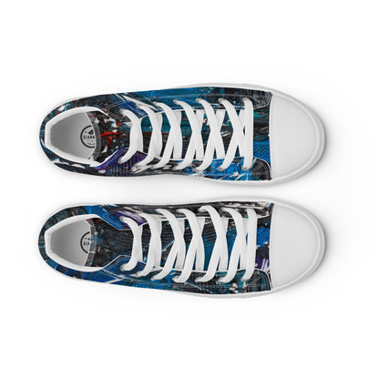 Gianneli Colours Handmade Men’s High Top Canvas Shoes