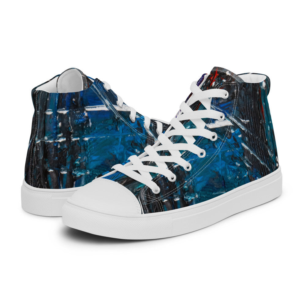 Gianneli Colours Handmade Men’s High Top Canvas Shoes