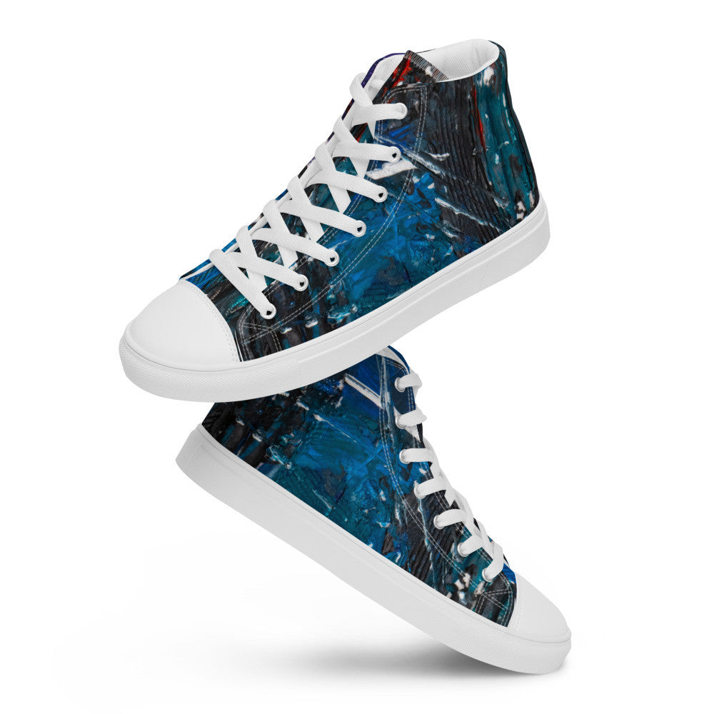 Gianneli Colours Handmade Men’s High Top Canvas Shoes