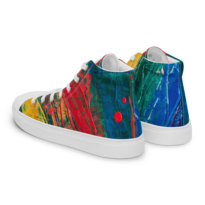 Gianneli Colours Handmade Men’s High Top Canvas Shoes