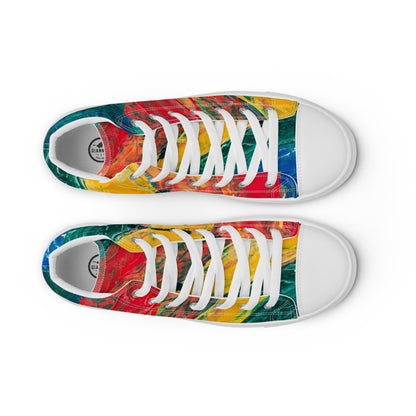 Gianneli Colours Handmade Men’s High Top Canvas Shoes