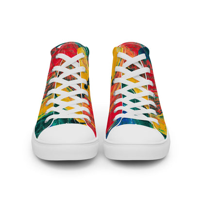 Gianneli Colours Handmade Men’s High Top Canvas Shoes