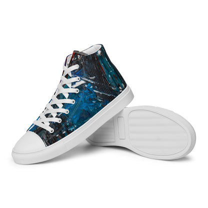Gianneli Colours Handmade Men’s High Top Canvas Shoes